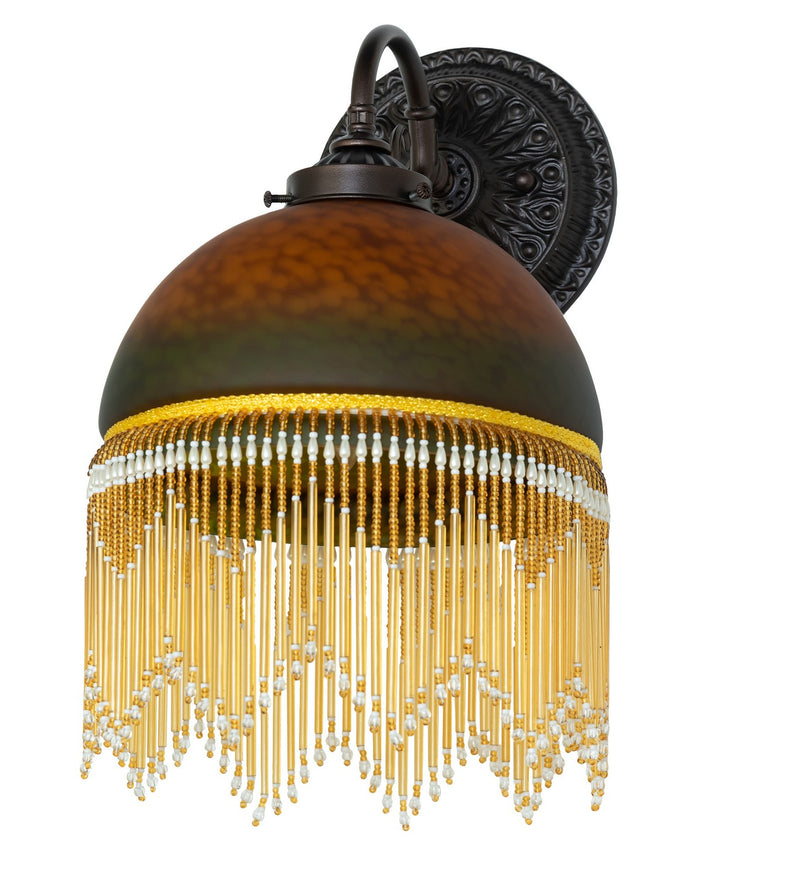 Meyda Tiffany 267365 One Light Wall Sconce, Mahogany Bronze
