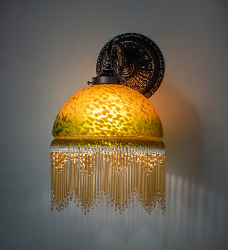 Meyda Tiffany 267365 One Light Wall Sconce, Mahogany Bronze