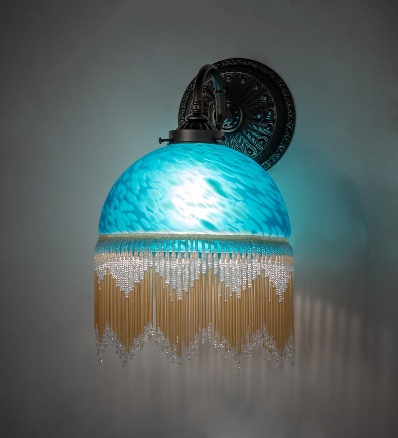 Meyda Tiffany 267374 One Light Wall Sconce, Mahogany Bronze