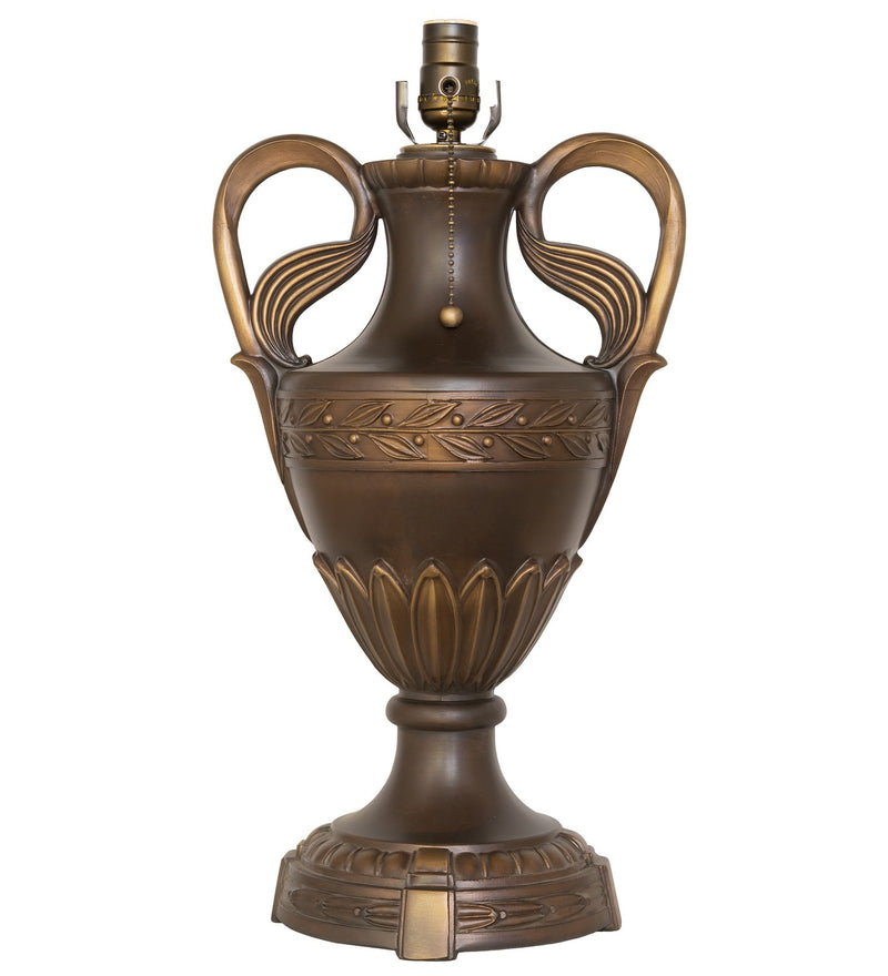 Meyda Tiffany 49282 One Light Table Base, Mahogany Bronze