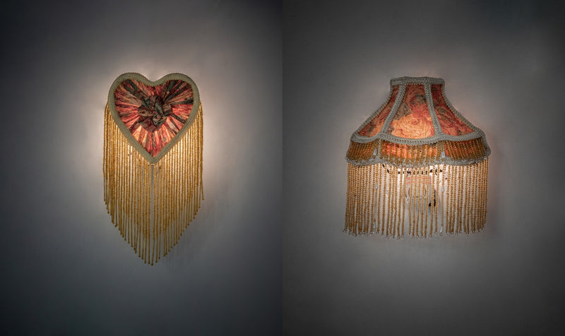 Meyda Tiffany 68602 Set of Two Fringed Night Light