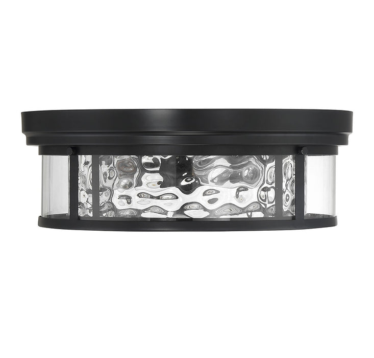 Lighting One E V6-L6-4906-4-89 Four Light Flush Mount, Matte Black