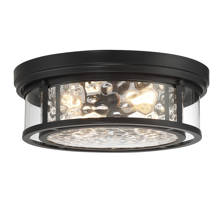 Lighting One E V6-L6-4906-4-89 Four Light Flush Mount, Matte Black