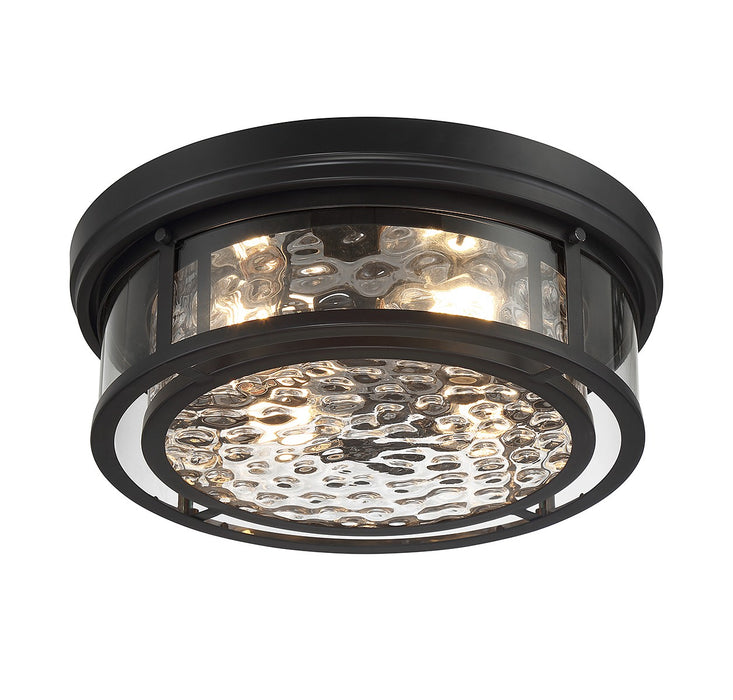Lighting One E V6-L6-4906-4-89 Four Light Flush Mount, Matte Black