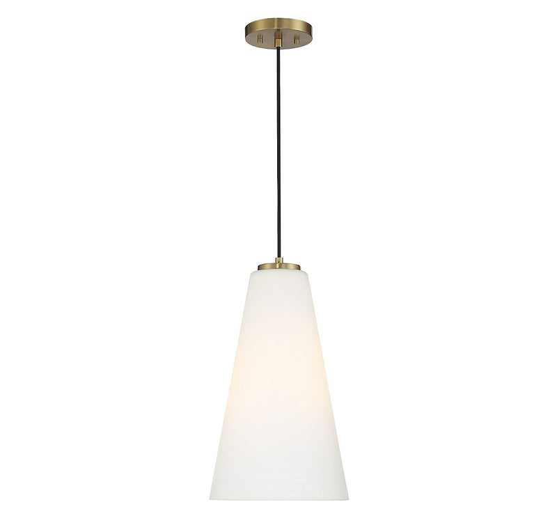Lighting One E V6-L7-5001-1-322 One Light Pendant, Warm Brass