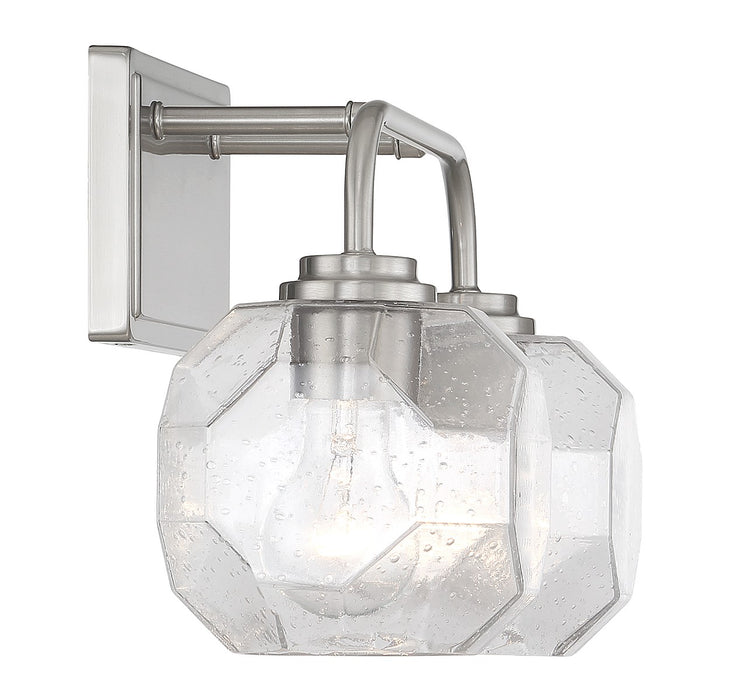 Lighting One E V6-L8-4399-2-SN Two Light Bathroom Vanity, Satin Nickel