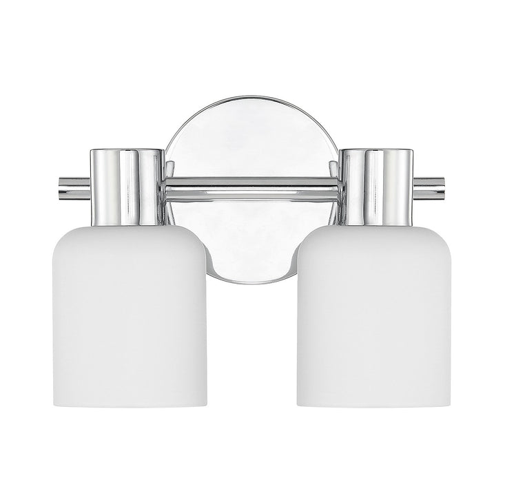 Lighting One E V6-L8-9022-2-11 Two Light Bathroom Vanity, Chrome