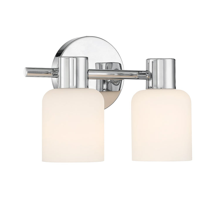 Lighting One E V6-L8-9022-2-11 Two Light Bathroom Vanity, Chrome