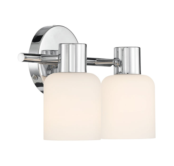 Lighting One E V6-L8-9022-2-11 Two Light Bathroom Vanity, Chrome