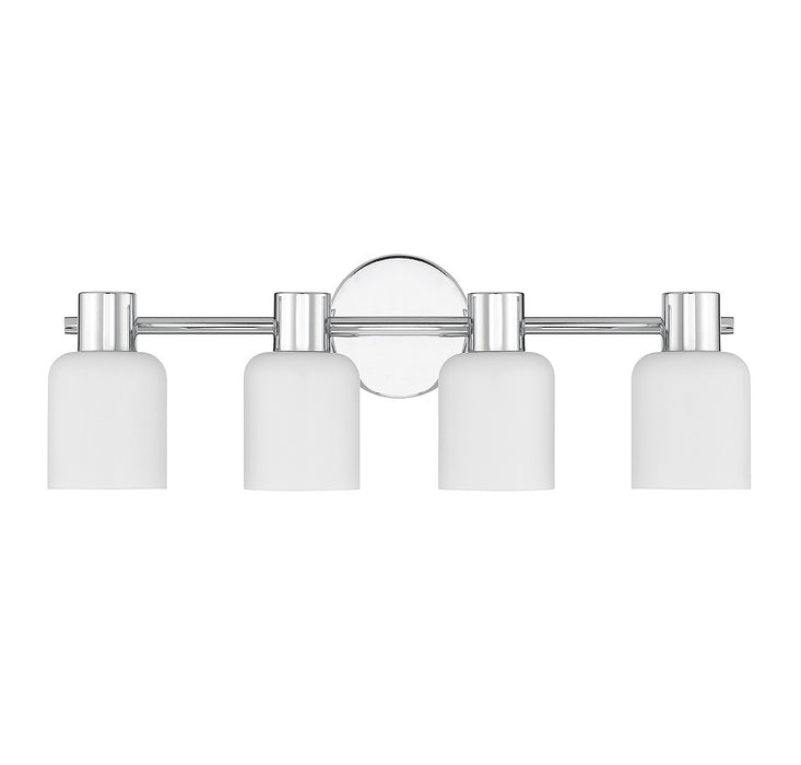 Lighting One E V6-L8-9022-4-11 Four Light Bathroom Vanity, Chrome