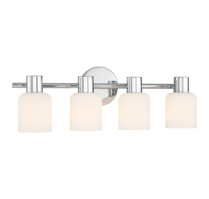 Lighting One E V6-L8-9022-4-11 Four Light Bathroom Vanity, Chrome