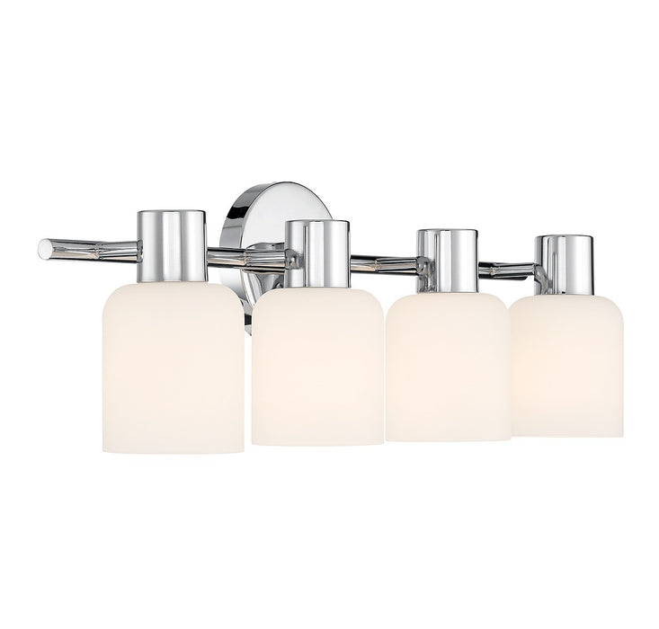 Lighting One E V6-L8-9022-4-11 Four Light Bathroom Vanity, Chrome