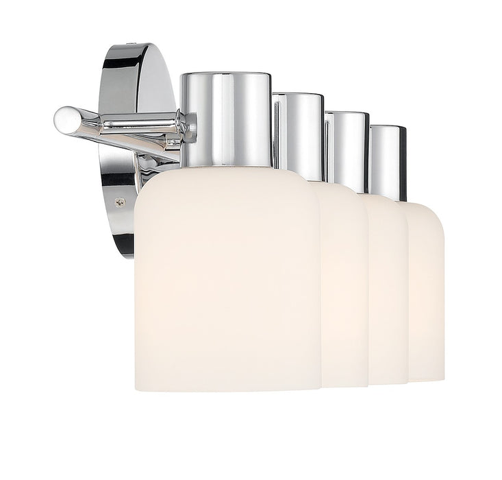 Lighting One E V6-L8-9022-4-11 Four Light Bathroom Vanity, Chrome