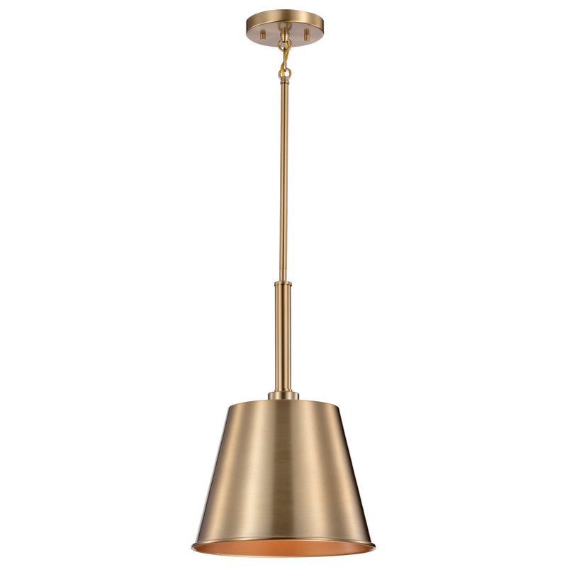 Nuvo Lighting 60-7939 One Light Pendant, Burnished Brass / Gold