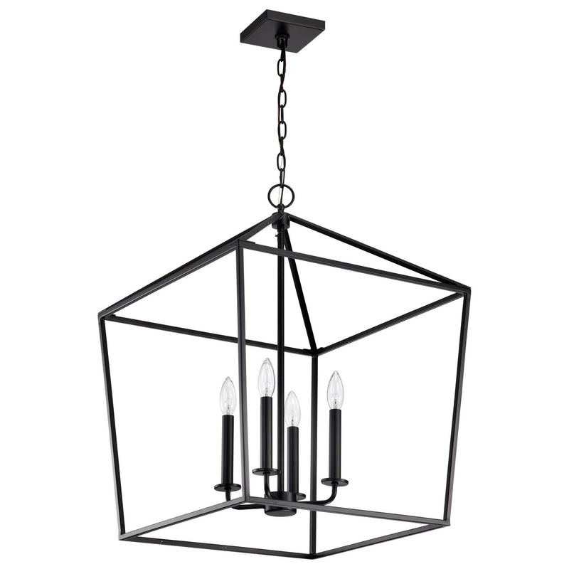 Nuvo Lighting 60-7942 Four Light Pendant, Matte Black