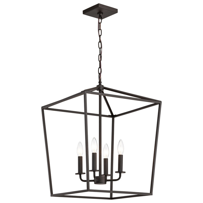 Nuvo Lighting 60-7952 Four Light Pendant, Dark Bronze