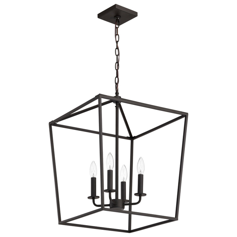 Nuvo Lighting 60-7952 Four Light Pendant, Dark Bronze