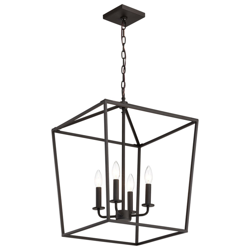 Nuvo Lighting 60-7952 Four Light Pendant, Dark Bronze
