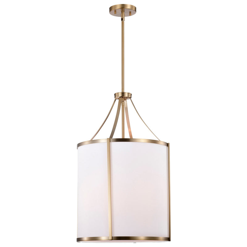 Nuvo Lighting 60-7962 Three Light Pendant, Burnished Brass