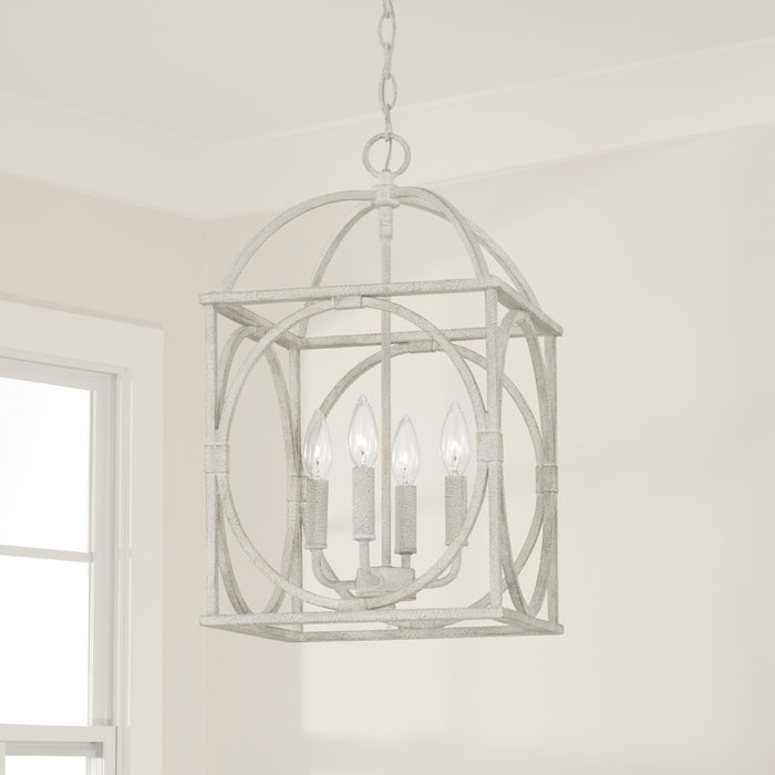 Capital Lighting AA1031SR Four Light Foyer Pendant, Sand Dollar