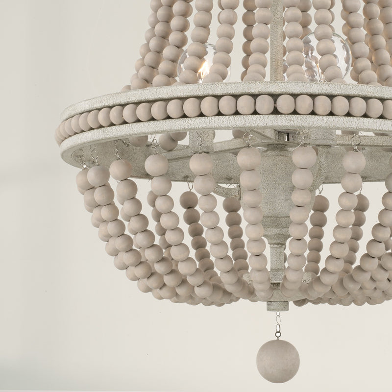 Capital Lighting AA1022SR Three Light Chandelier, Sand Dollar