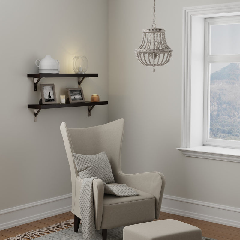 Capital Lighting AA1022SR Three Light Chandelier, Sand Dollar