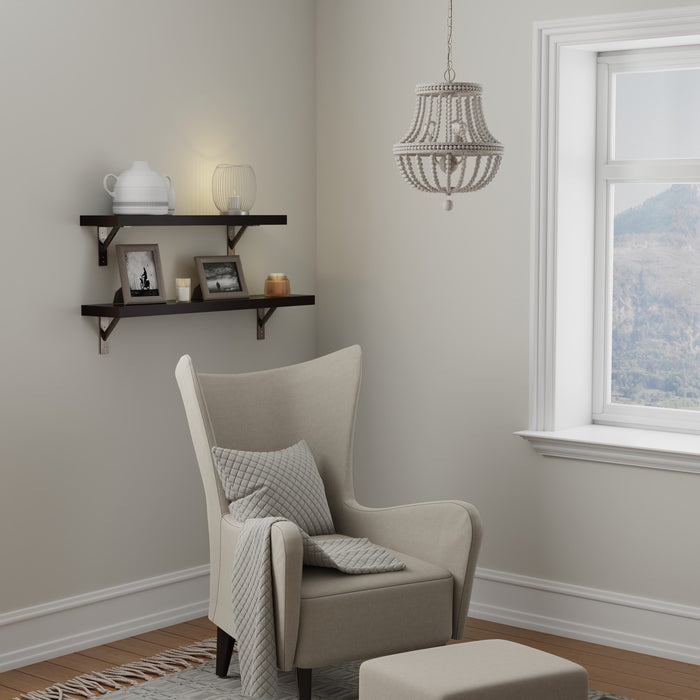 Capital Lighting AA1022SR Three Light Chandelier, Sand Dollar