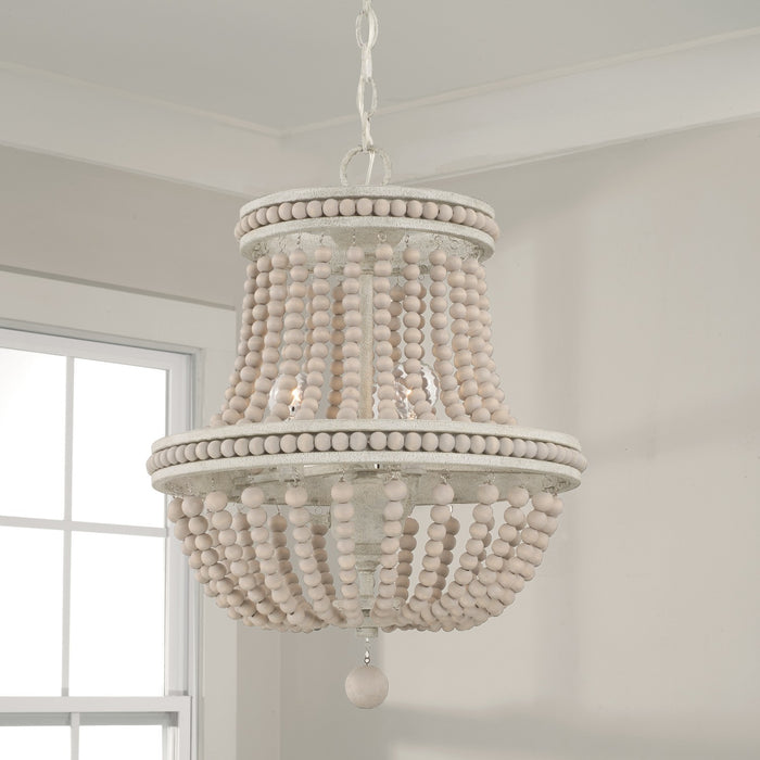 Capital Lighting AA1022SR Three Light Chandelier, Sand Dollar