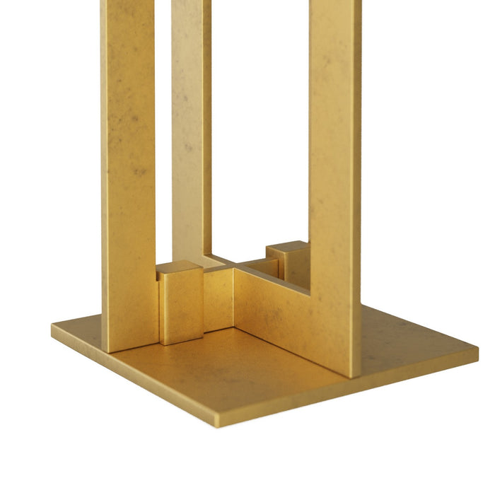 Arteriors 76015-120 One Light Floor Lamp, Gold Leaf