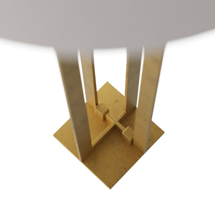 Arteriors 76015-120 One Light Floor Lamp, Gold Leaf