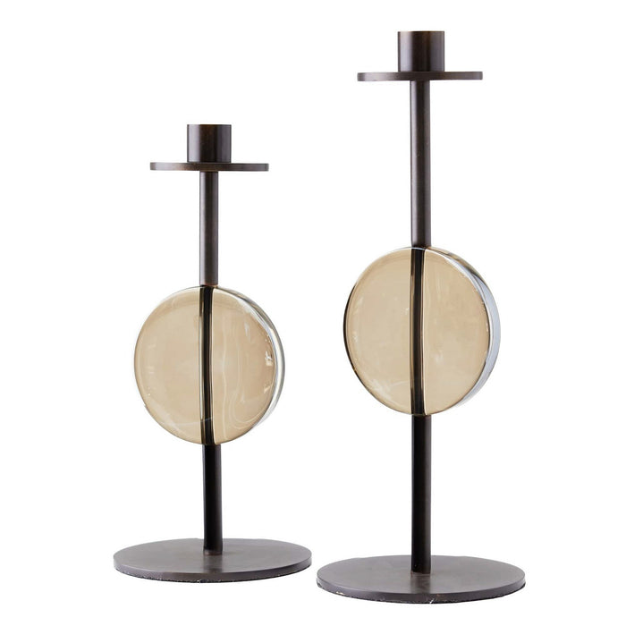 Arteriors ACC02 Candleholders, Set of 2, Champagne