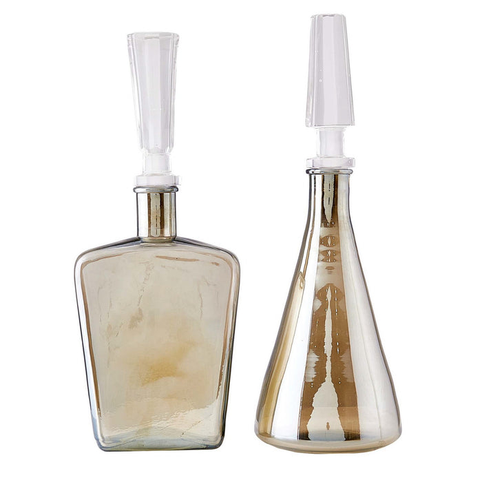 Arteriors ARI01 Decanters, Set of 2, Smoke Luster