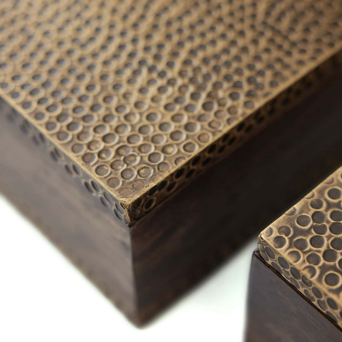 Arteriors ARI03 Boxes, Set of 2, Dark Walnut