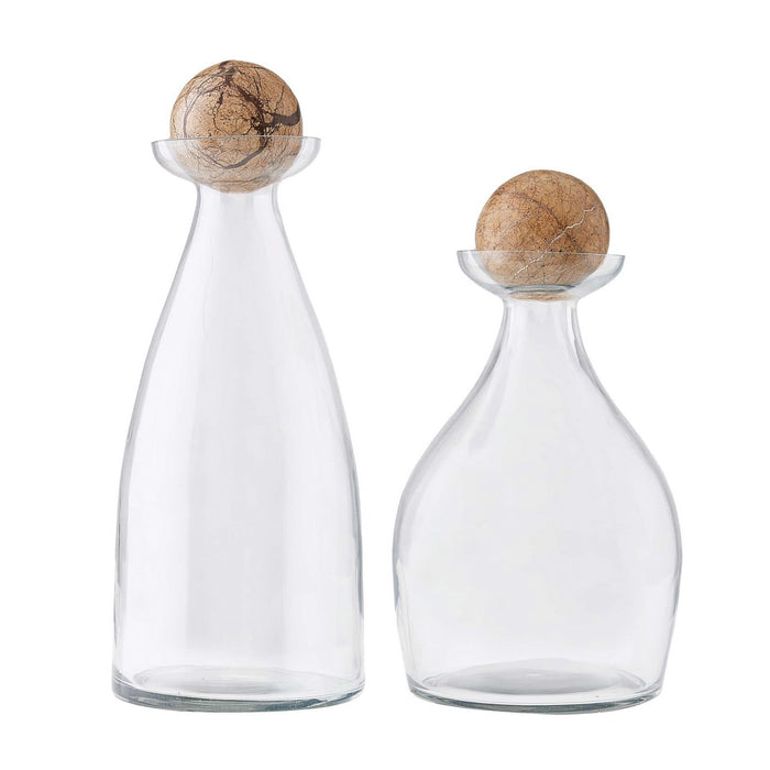 Arteriors ARI05 Decanters, Set of 2, Clear