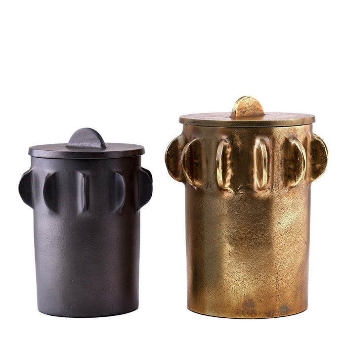 Arteriors ARI06 Containers, Set of 2, Blackened