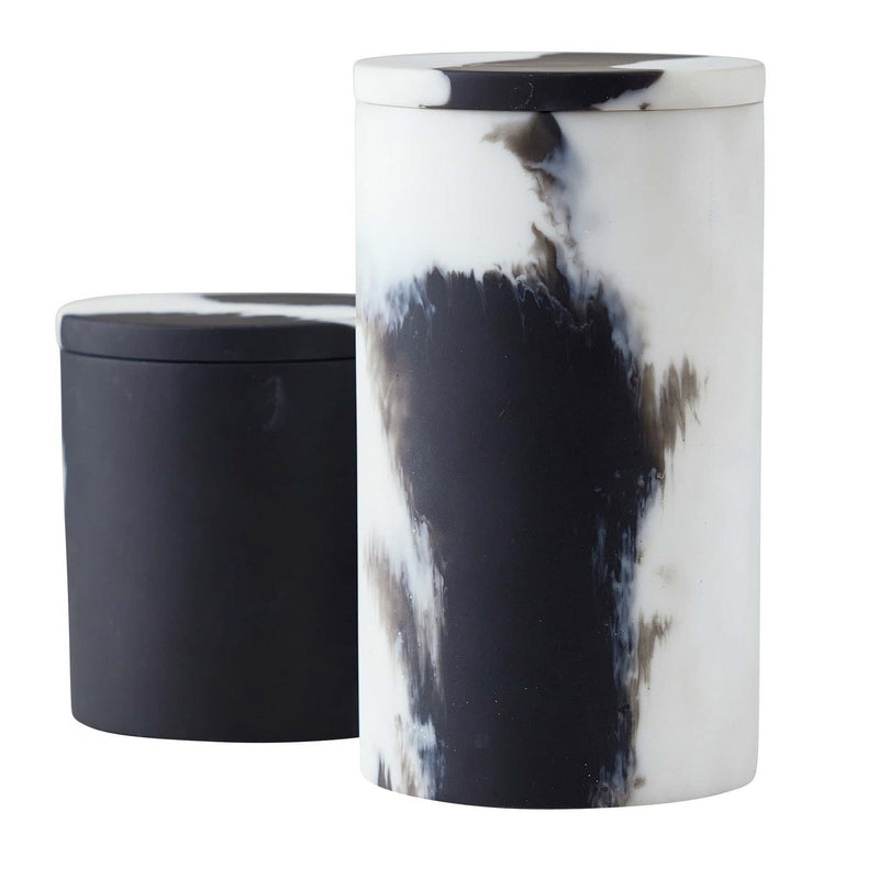 Arteriors ARS02 Containers, Set of 2, Black & White