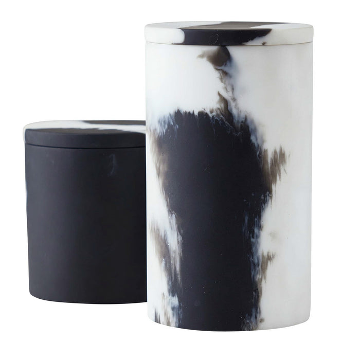 Arteriors ARS02 Containers, Set of 2, Black & White