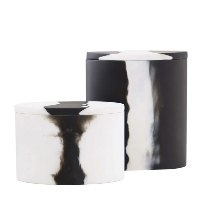 Arteriors ARS03 Containers, Set of 2, Black & White