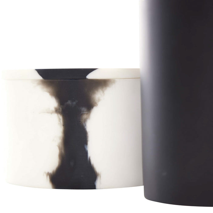 Arteriors ARS03 Containers, Set of 2, Black & White
