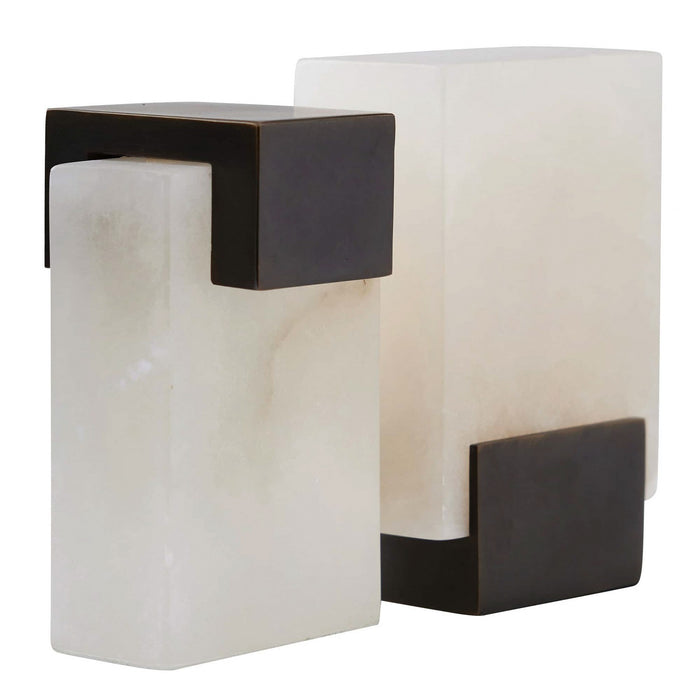 Arteriors ATC03 Bookends, Set of 2, White