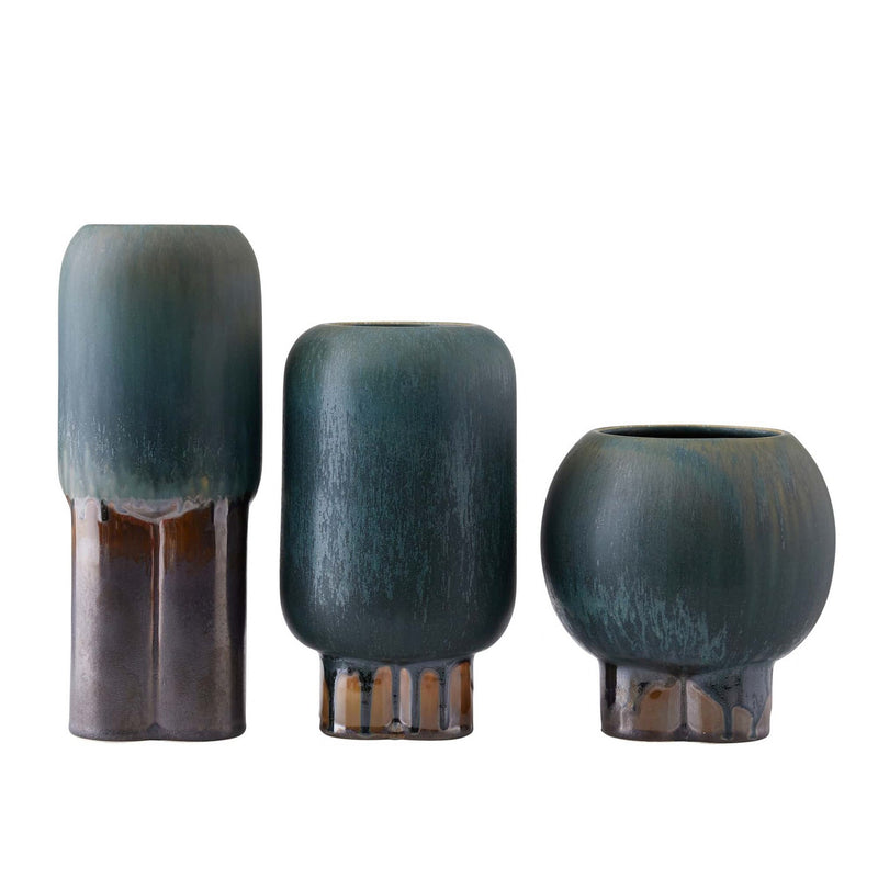 Arteriors AVC01 Vases, Set of 3, Forest Reactive