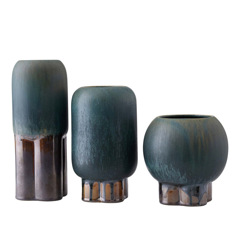 Arteriors AVC01 Vases, Set of 3, Forest Reactive