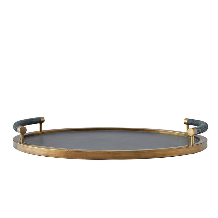 Arteriors AYI01 Tray, Antique Brass
