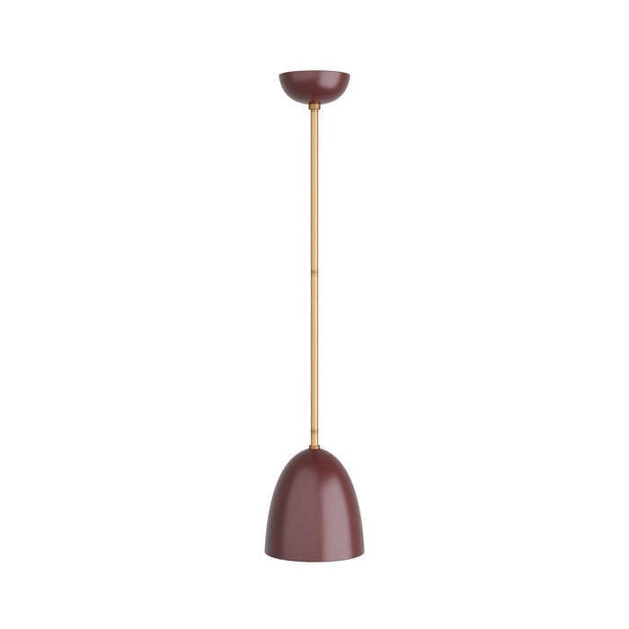 Arteriors DFC01 One Light Flush Mount, Oxblood