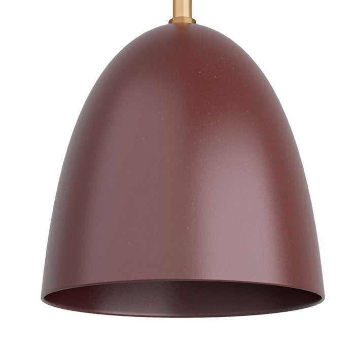 Arteriors DFC01 One Light Flush Mount, Oxblood
