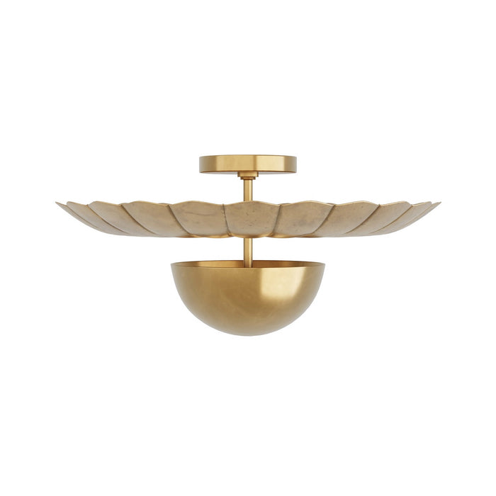 Arteriors DFI01 Two Light Flush Mount, Antique Brass