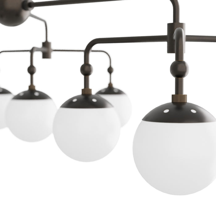 Arteriors DLC02 Nine Light Chandelier, English Bronze