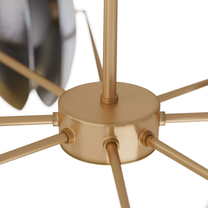 Arteriors DLC05 LED Chandelier, Smoke Luster