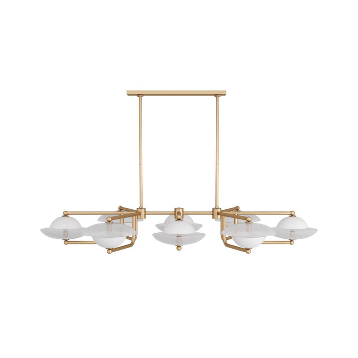 Arteriors DLC07 Eight Light Chandelier, Clear Seedy