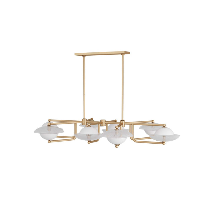 Arteriors DLC07 Eight Light Chandelier, Clear Seedy